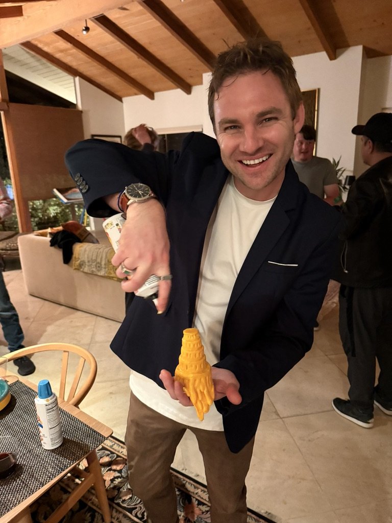 Scott celebrating with the team