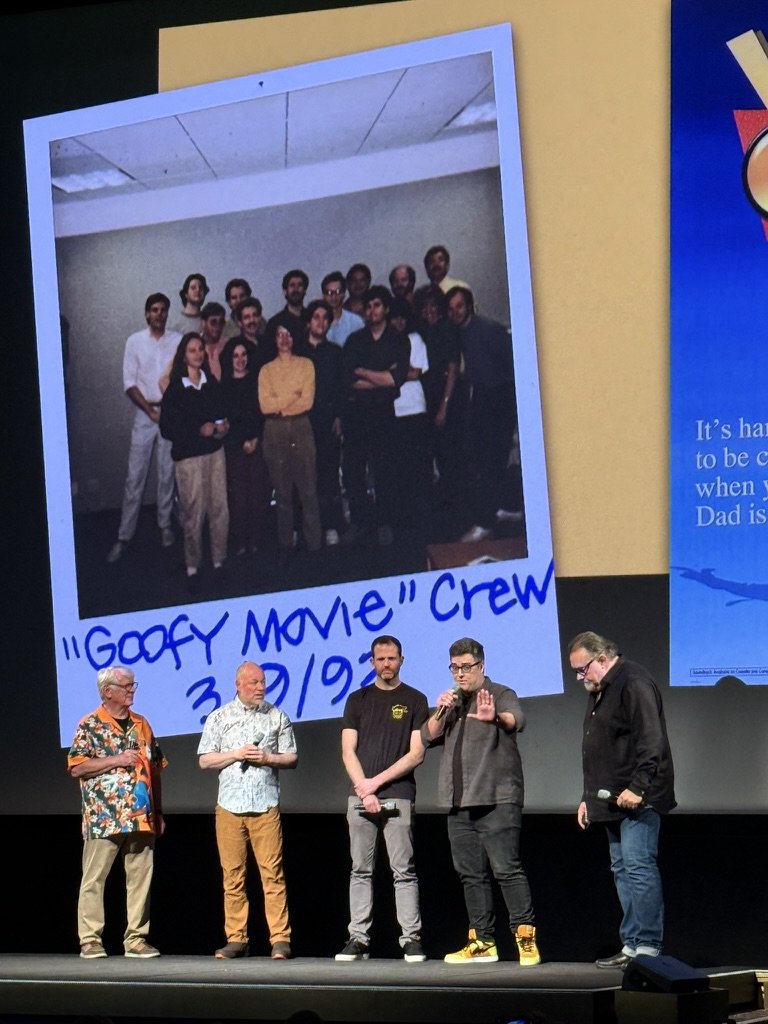 Original Goofy Movie crew reunion on stage